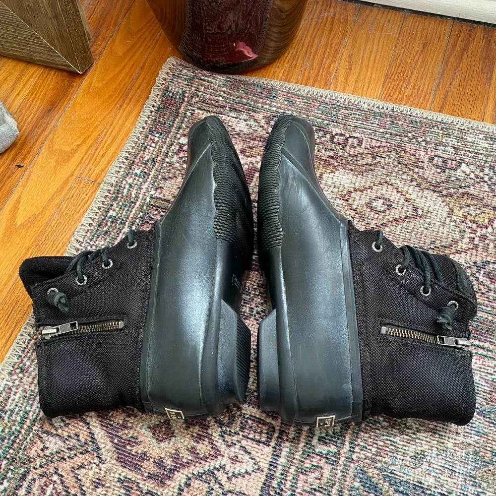 Sperry Women's Waterproof Saltwater Duck Winter Boots Black Size 8.5